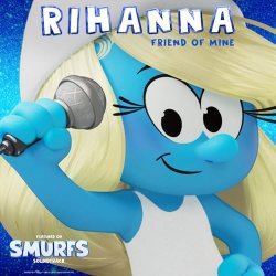 Portada Rihanna - Friend Of Mine (from the Smurfs Movie Soundtrack)
