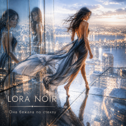 Portada LORA NOIR - Она бежала по стеклу / She Ran Across the Glass