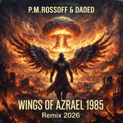 Portada P.M.Rossoff & DaDeD - Wings of Azrael 1985. Psy Industrial Remix 2026